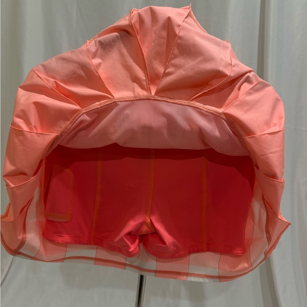 lululemon athletica Coral and Peach Pleated Skater Skirt - Picture 12 of 13